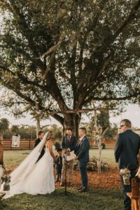 Palm Beach Wedding Venue rustic reception for 250 wedding guests